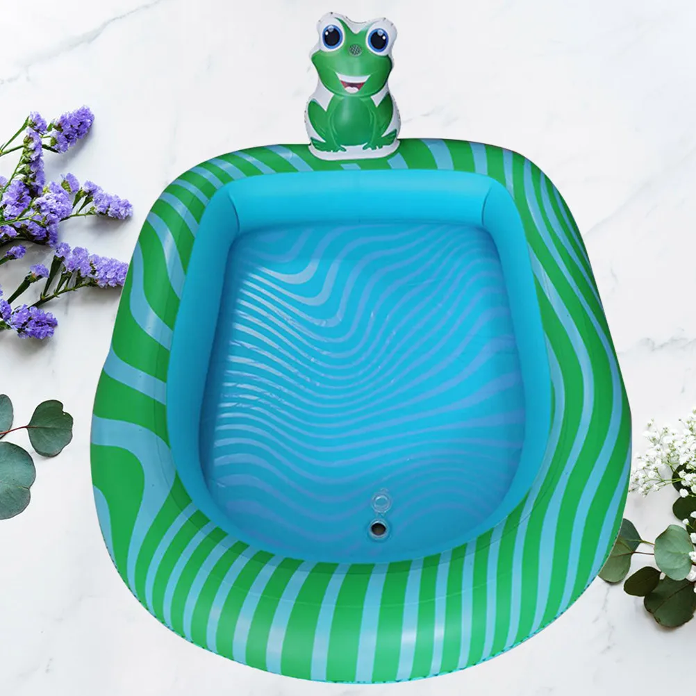 Piscina inflable para niños, 1 unidad, PVC duradero, diseño de dibujos animados, para el hogar, jardín, playa, diversión acuática al aire libre, juguete para piscina