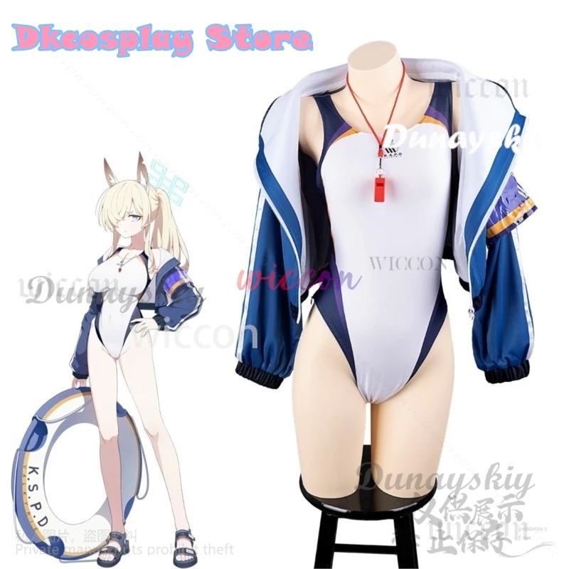 Anime Game Blue Archive Cosplay Ogata Kanna Costume Women Sexy Swimsuit Bodysuit Jacket Suit Halloween Christmas Customized