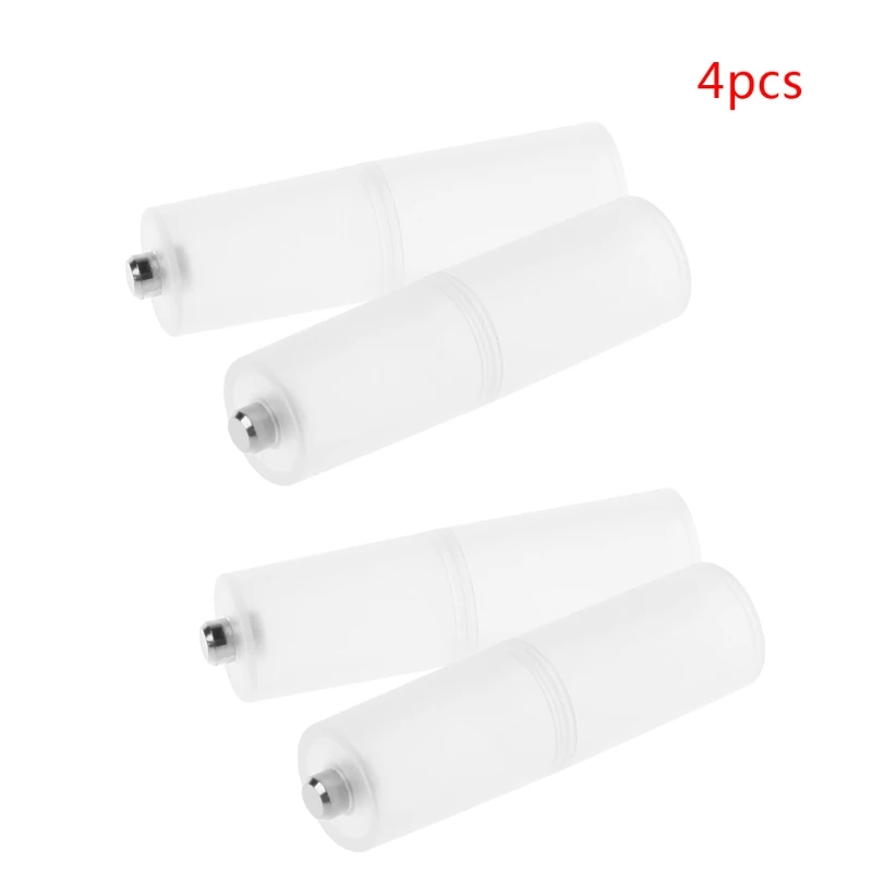 4x batterijadapterconverter formaat AAA R03 naar AA LR6 + plastic doos
