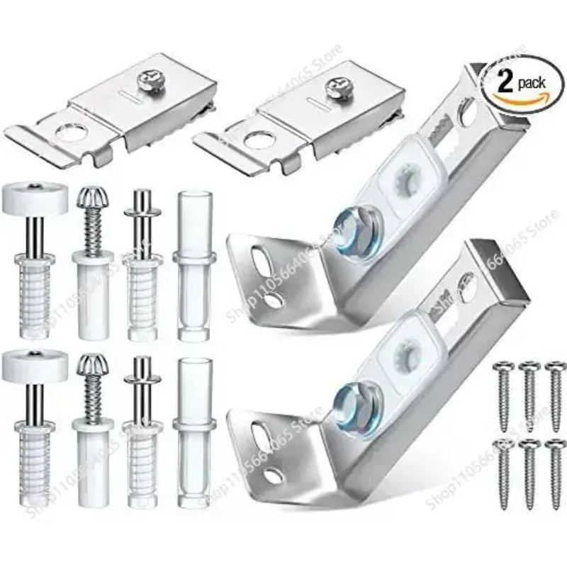 2Pcs Bifold Door Hardware Repair Kit Include Top & Bottom Bracket Bifold Closet Door Hardware Kit with Pivots Door Repair Parts