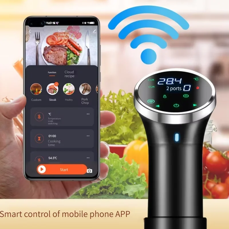 Home Slow Cooker Slow Cooker Stick WIFI Version Vacuum Slow Cooker Hot Immersion Circulator APP Control