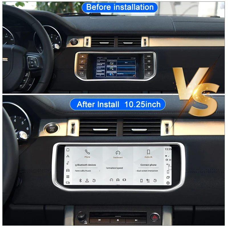 for Land Range Rover Evoque L538 Android 14 10.25inch 2012 - 2018 Car Radio Multimedia Player Navigation Carplay Auto