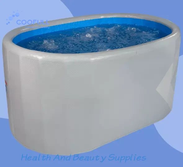 Coofull OEM Drop Stitch Ice Bath Tub Folding Adult Ice-bath Inflatable Ice Bathtub With Cover