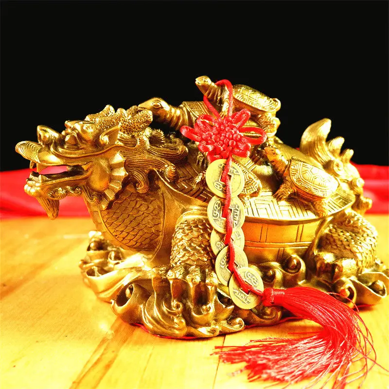 Pure Copper Dragon Decoration Nine-Child Faucet Money Mother-Child Three-Generation Cornucopia Living Room Decorative Crafts
