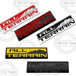 Car Emblem 3D Metal ALL TERRAIN Badge Logo Body Decals Sticker For GMC Terrain Cruze Yukon Sierra Savana Safari Suburban