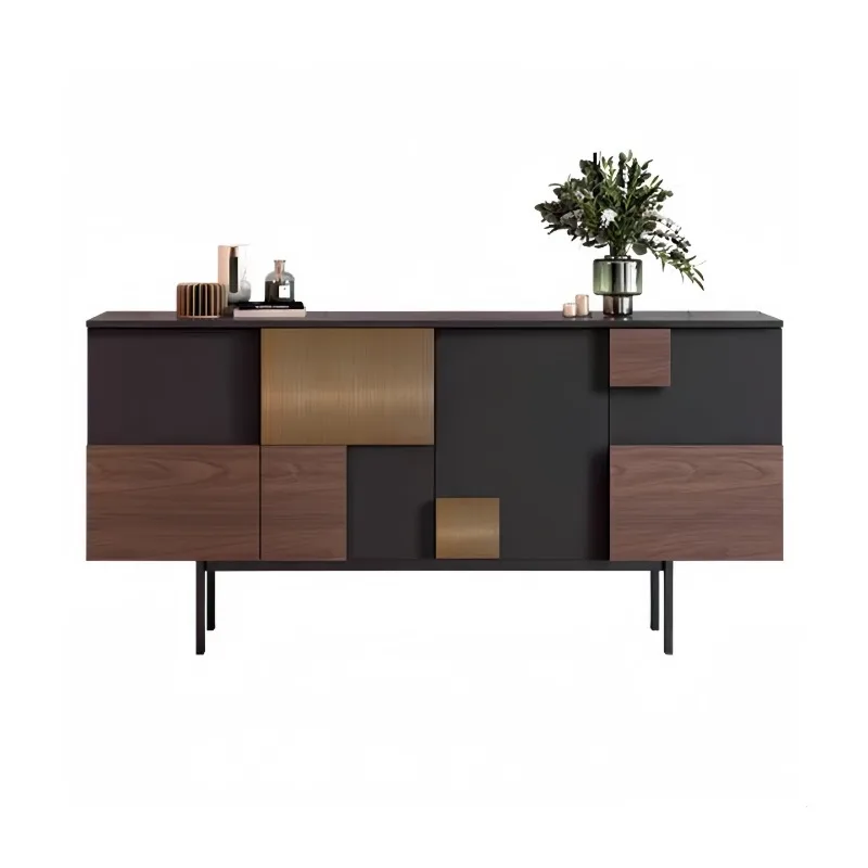 lacquered living room storage, high-end entryway sideboard, partition, modern minimalist shoe cabinet, American solid wood