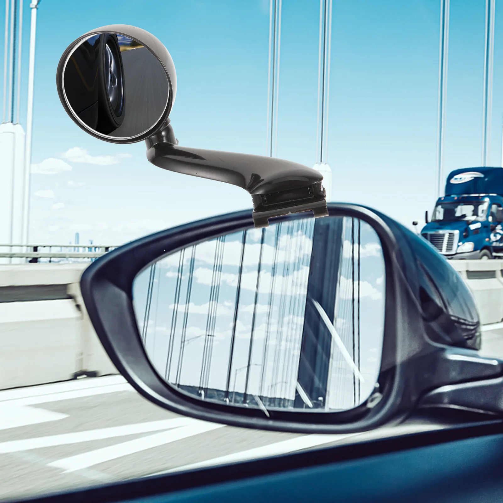 

Blind Spot Mirror for Car ABS Glass Material High Durability 360-Degree Adjustable Anti-Glare Easy to Clean Car Mirror