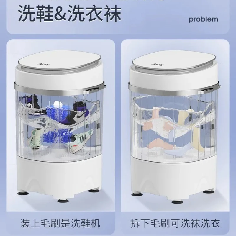 

Стиральная машина для обуви, стиральная машина двойного назначения, полностью автоматическая сушка, стирка и сушка, маленькая бытовая ленивая щетка для обуви
