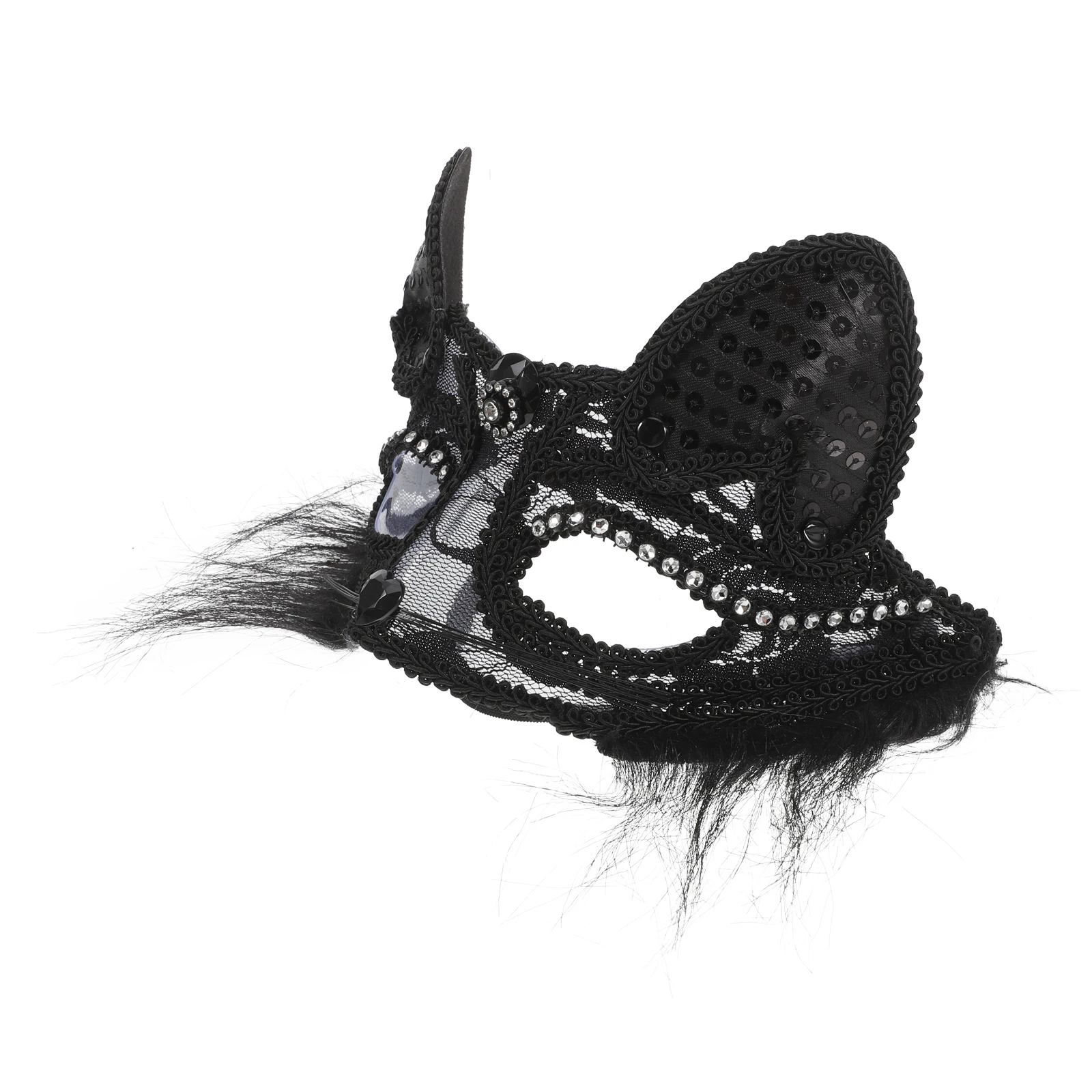 

Metallic Masquerade Mask Halloween Carnival Easter Cat Mask Decorative Masks Costume Party