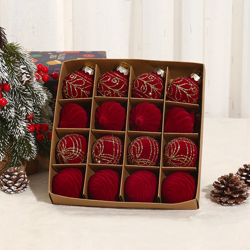 Innovative Design Decorative Ball Collection Featuring Luxurious Velvet Texture Perfect for Holiday Themed Events or Gatherings