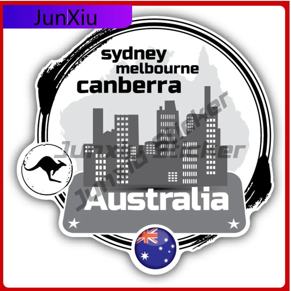 

Australia Flag Grunge Stamp Car Decal Bumper Stickers - ''Sizes" Funny Style Bumper Use For Car Windo Car Sticker Accessories