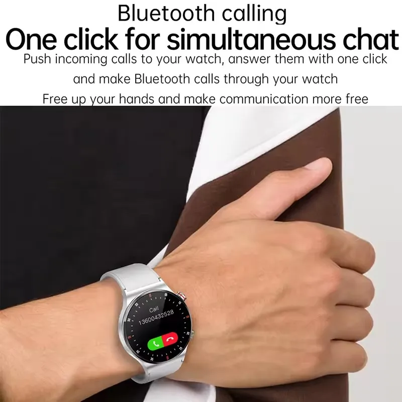 2025 NFC Bluetooth Call Smart Watch Men Full Screen GPS Sports Bracelet Waterproof ECG Health Monitor SmartWatch for IOS Android