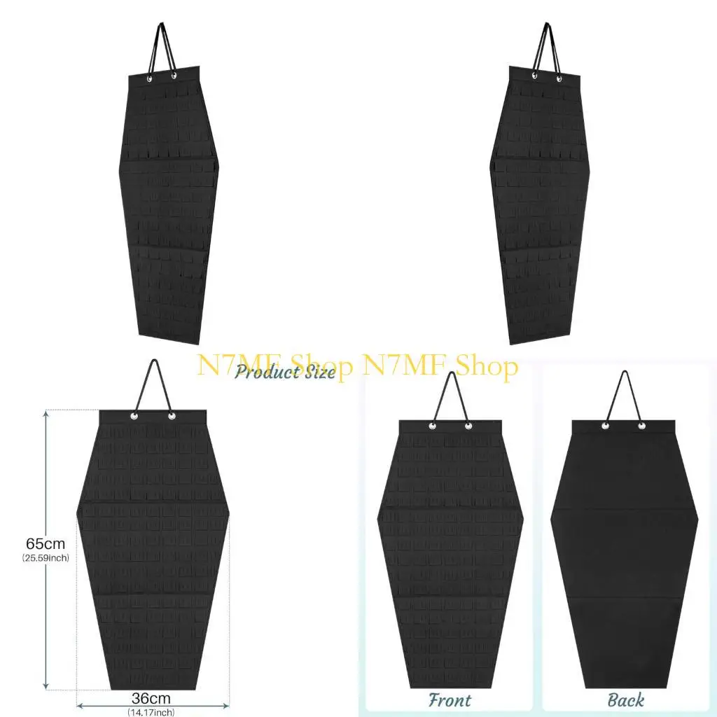 N7MF Sturdy Felt Badge Display Hanging Bag Organizers for Home or Office Decoration