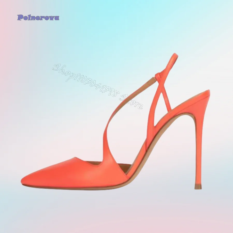 

Sexy Pointed Toe Leather Pumps Classic Stiletto Women Shoes Wedding Party High Heel Shoes Plus Size 2024 New Zapatos Para Mujere