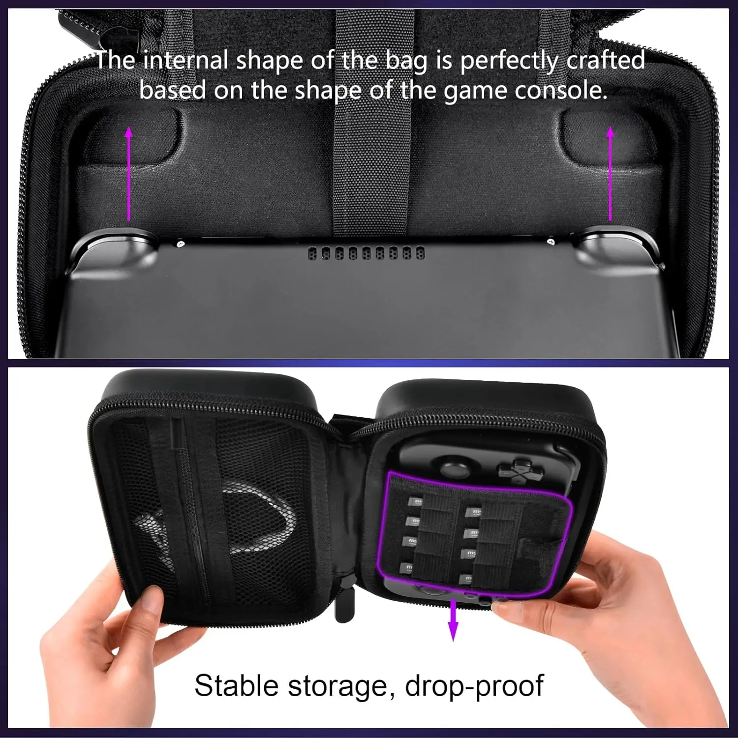 (العلبة فقط) حقيبة حمل لوحدة التحكم المحمولة للعبة Retroid Pocket 3 Plus Retro، وحدة تحكم محاكيات متعددة للسفر المحمولة