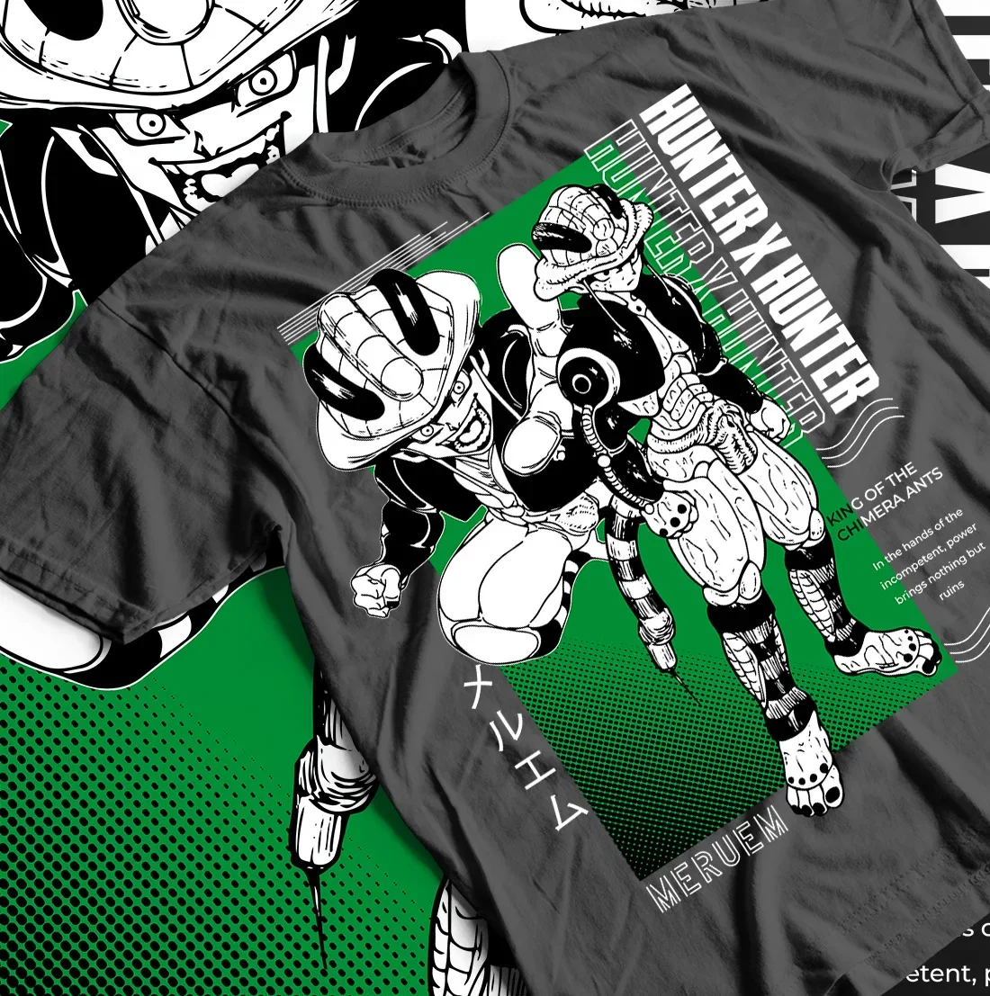 Meruem T-Shirt Gon Killua Hisoka Zoldyc Hunter XHunter Anime Gift Shirt All Size