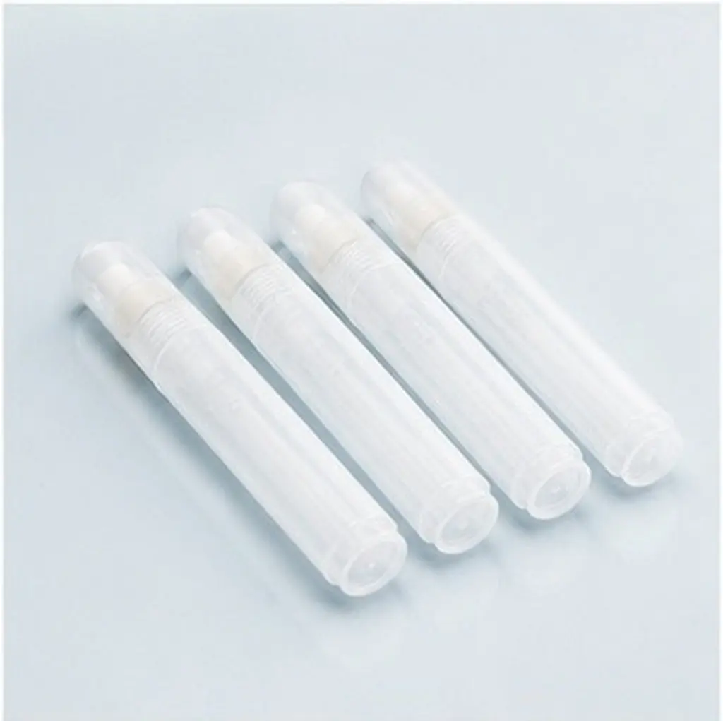 4Pcs Refillable Paint Marker Pen Blanks Empty Fillable Pens 10Mm Flat Head Clear Barrel for Art Studio School Supplies Rock