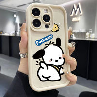 Sanrio Pochacco Happy Phone Case For iPhone16 15 14 Pro Max 13 12 11 Pro XS Max XR 7 8 15 Plus MINI Soft Naughty Cute Back Cover