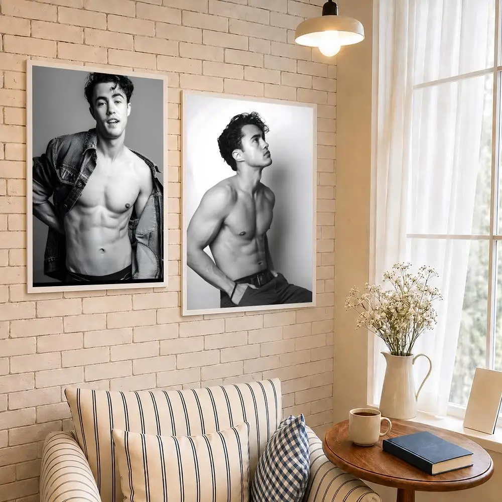Actor D-Darren Barnet American Screen Star Poster PP Self-Adhesive Wall Decor for Bedroom,Living Room,Dorm,Bar Aesthetic Gift