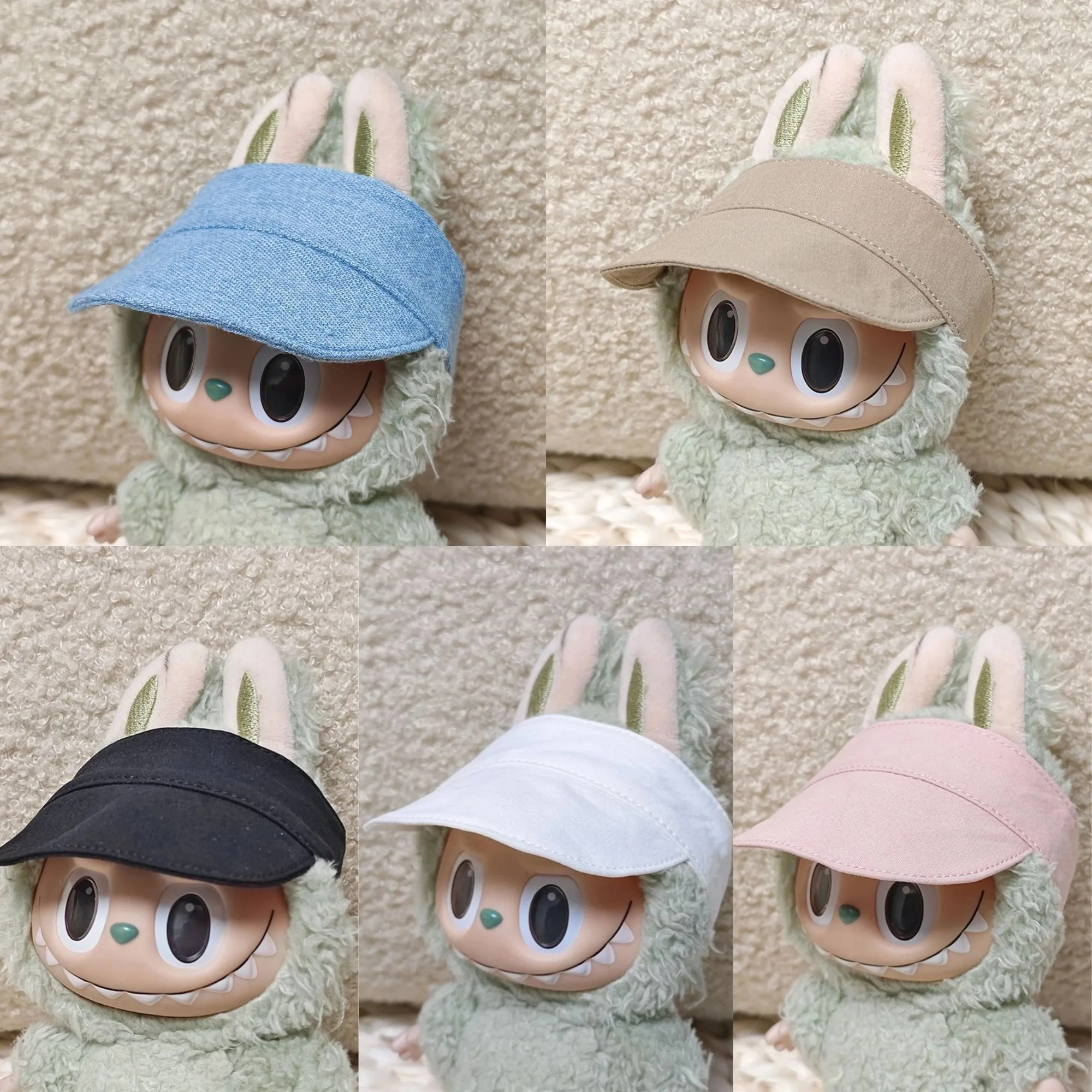 15/17 ซม.Labubu ตุ๊กตาหมวกตุ๊กตาตุ๊กตาอุปกรณ์เสริมนั่งปาร์ตี้ Labubu I II ตุ๊กตาไอดอลหมวก DIY ของขวัญอุปกรณ์เสริม