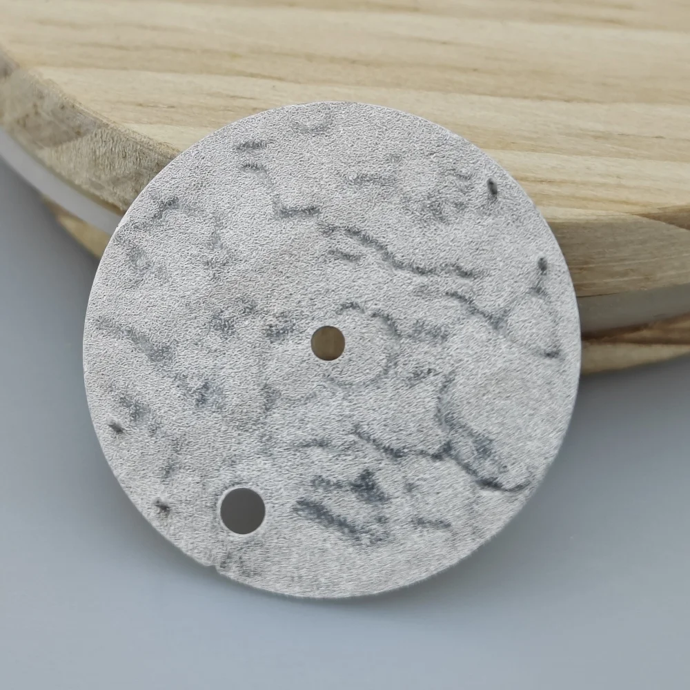 Esfera NH35 con superficie lunar, diseño original, Diseño Artesanal, modificación y montaje de esfera espacial, accesorio de reloj mecánico, tamaño 28,5