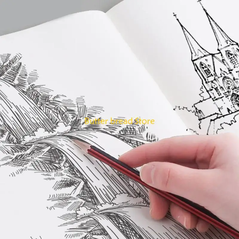 W89C SoftCover Sketchbook Thread Binding Notebook 68 Pagine SketchPad Drawing Book per scrittura journaling schizzi