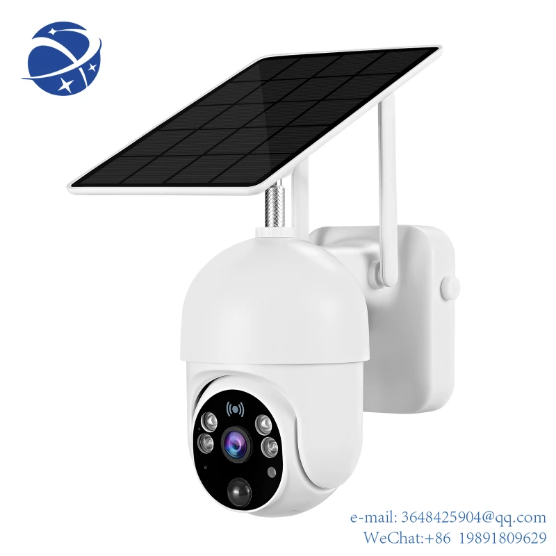 YYHCNetwork Camera Solar Energy PTZ Alert tracking security camera 4g solar camera