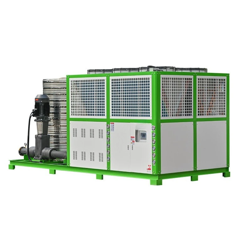 Air-cooled skid-mounted chiller, refining industrial water-cooled dual-system integrated freezer