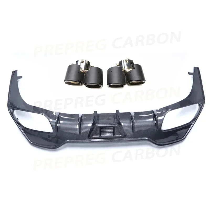 

Carbon Fiber Rear Bumper Diffuser Exhaust Tips 8 Series G14 G15 Coupe Sport 2019-2022 FRP Body Kits Accessories