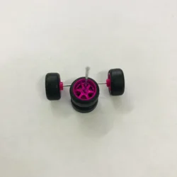 1set(for 1car)11mm wheels for 1/64 Scale Alloy Car Models 1/64 wheels with Tires + Axles for Hot Wheel/Matchbox/Domeka/Tomy 1:64