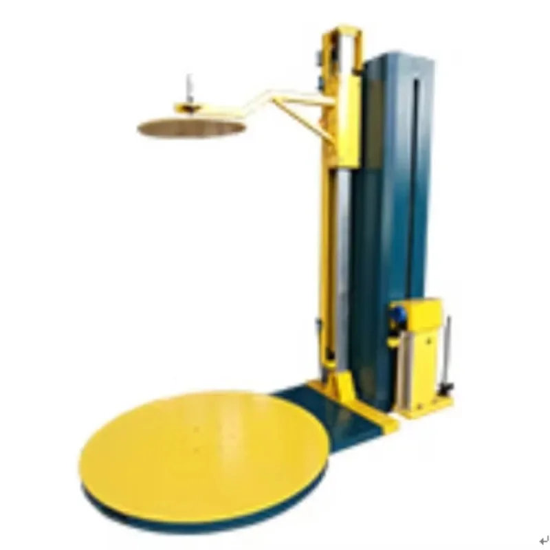 Pallet packaging machine with top pressure, pallet packaging machine, automatic pallet stretching packaging machine