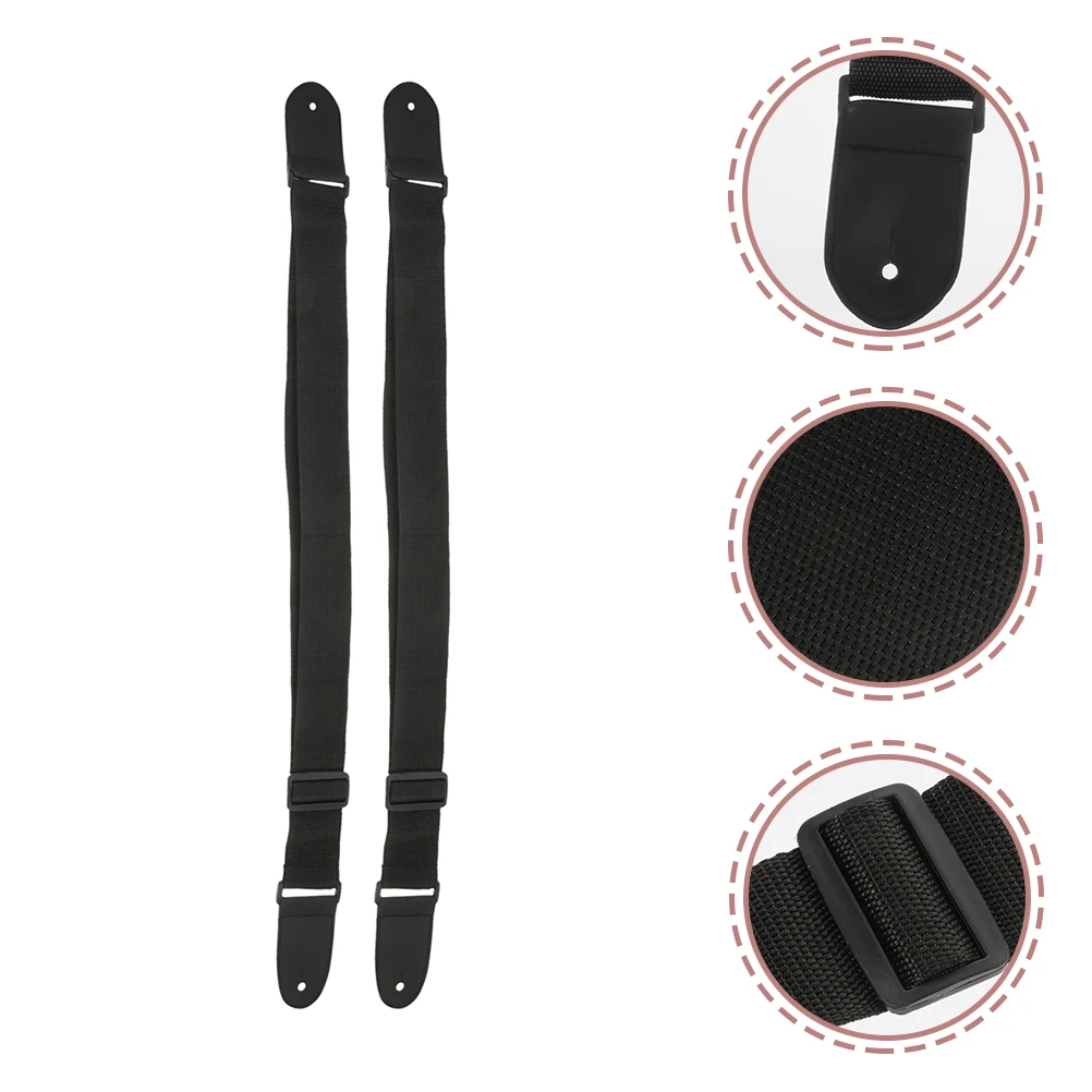 

2pcs Thickened Guitar Strap Heavy Duty Cotton Shoulder Belt for Electric Folk Guitar Anti-Wear Stretch Resistant for Musician