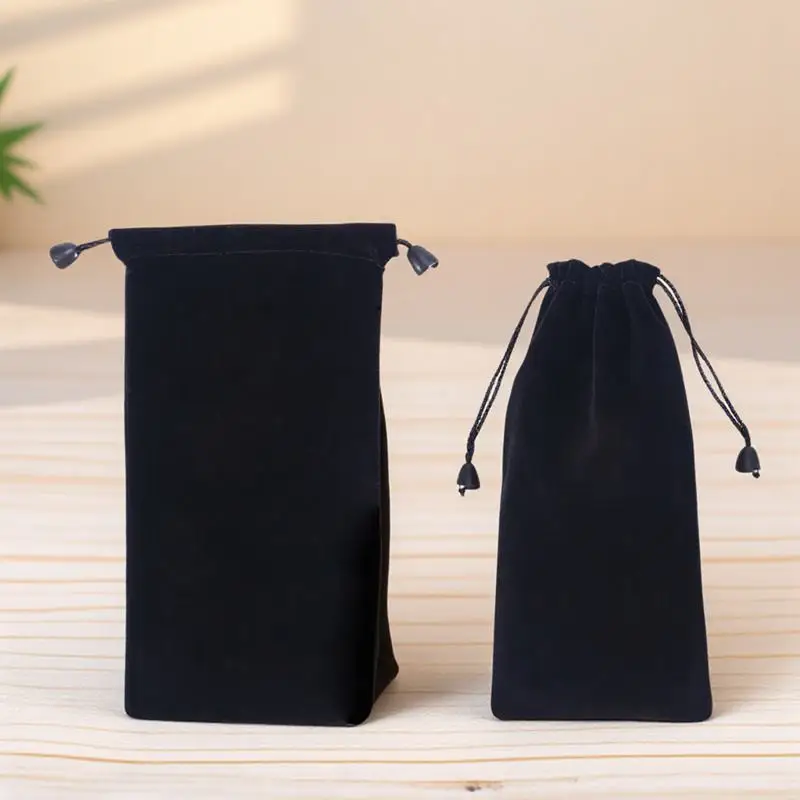 2 قطعة 787x433x011 بوصة الأسود توافدوا القماش ساعة أكياس مجوهرات الحقائب السفر الرباط قوي أنيق تخزين حقيبة ملابس