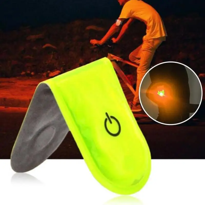 1/2Pcs Outdoor Sports LED Safety Light Reflective Magnetic Warning Cycling Clip On Strobe For Running Walking Bike Cycling