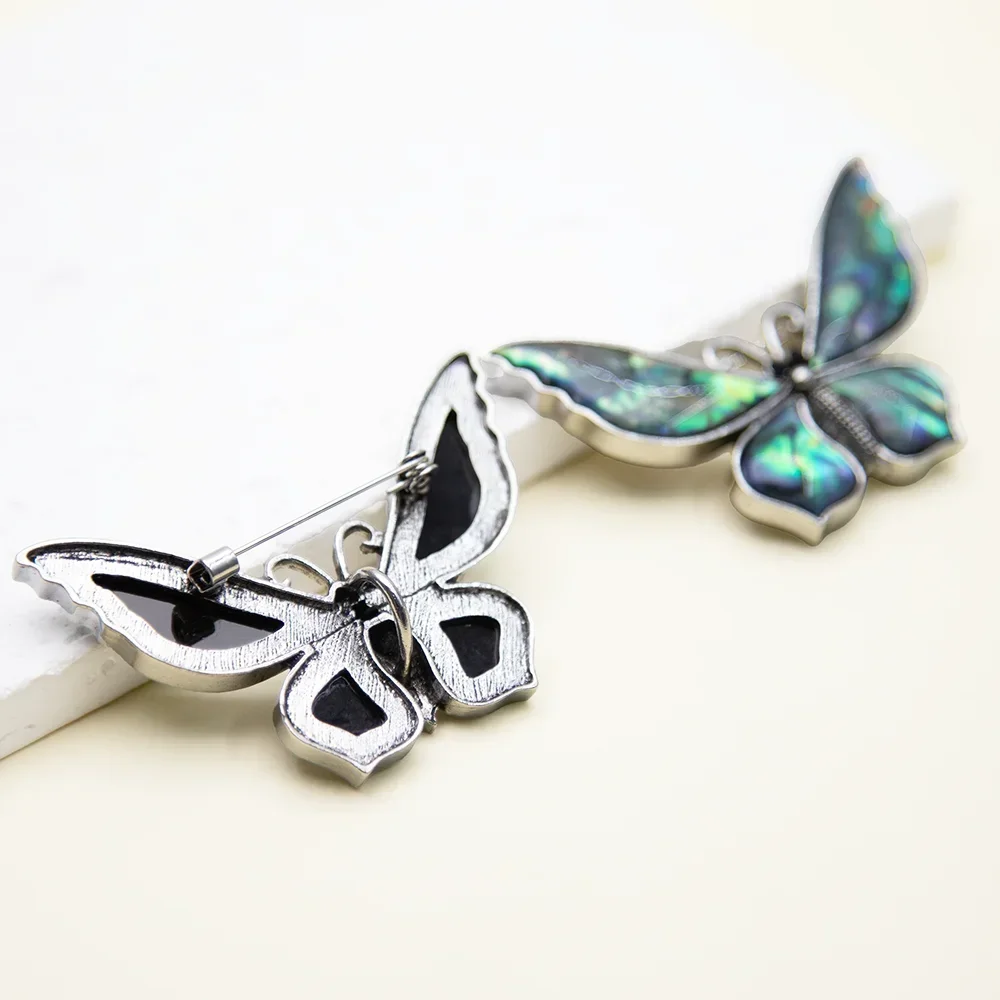 1 قطعة 35*61 مللي متر أذن البحر الطبيعية قذيفة دبابيس فراشة على شكل دبابيس المعلقات مجوهرات DIY بها بنفسك لصنع القلائد النساء مجوهرات