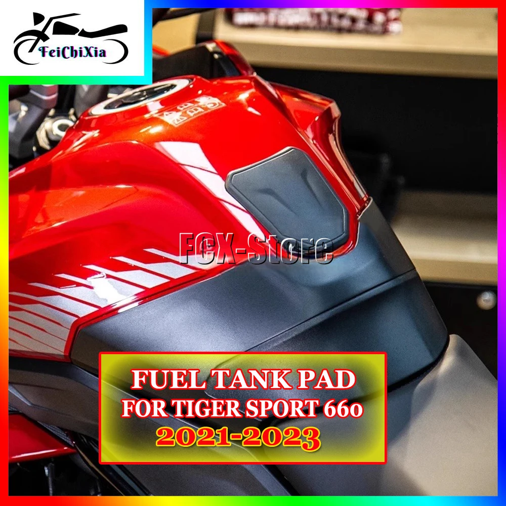 New Motorcycle Fuel Tank Sticker With Logo Rubber Pad Middle Decal For Tiger Sport 660 TIGER SPORT 660 2021 2022 2023