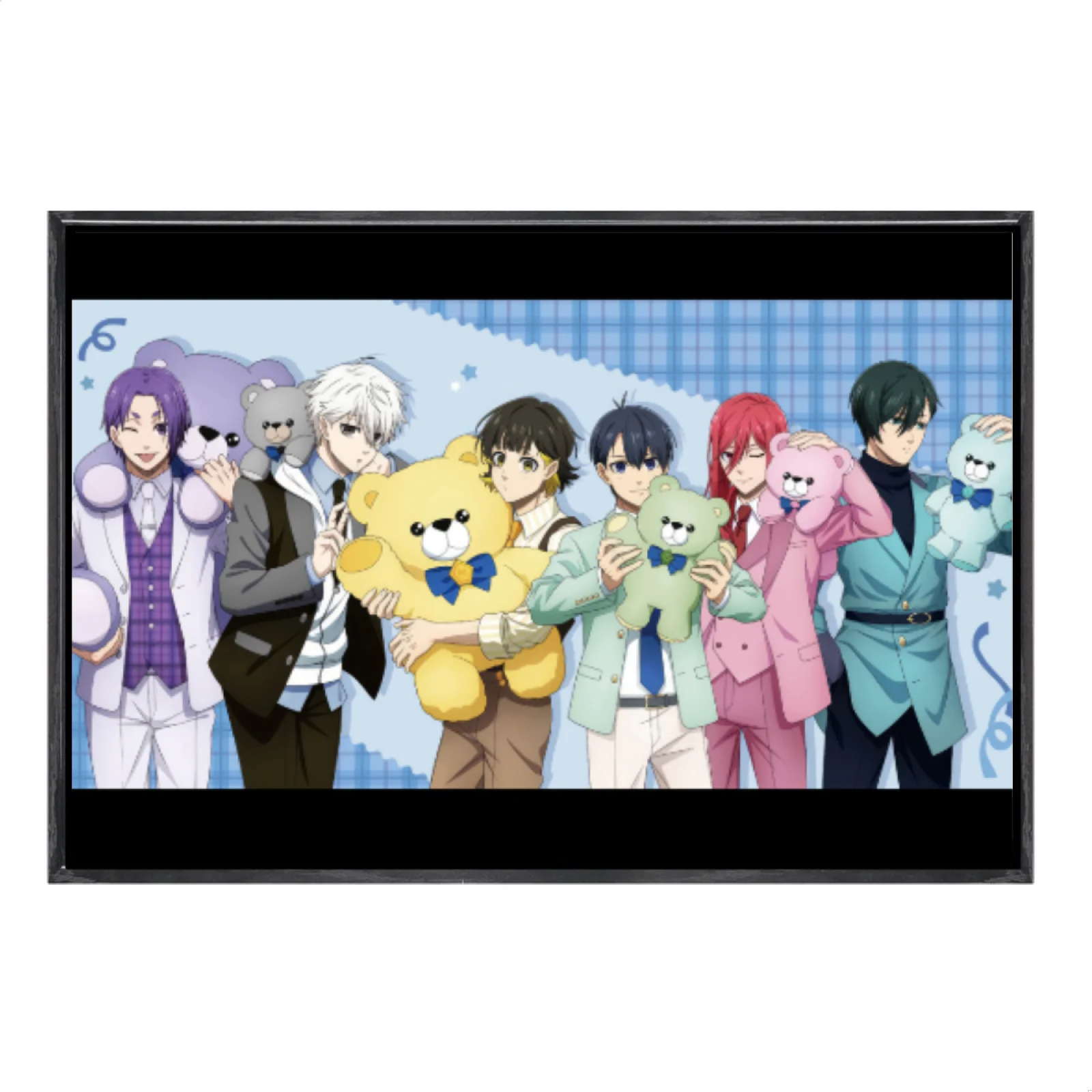 

Japanese Manga Multi-Size Canvas Poster Double Framed Wall Art,Blue Lock Home Decor for Living Room Bedroom