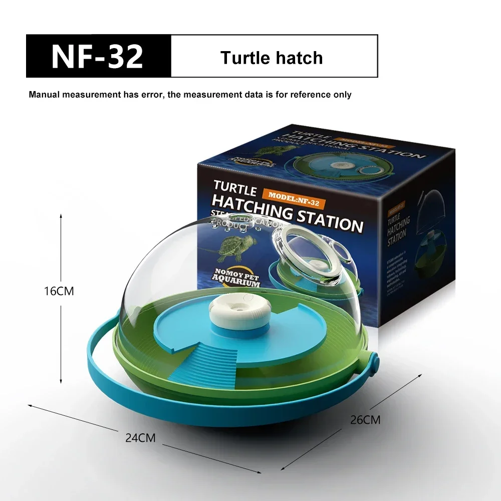 Turtle Eggs Incubation Chamber Bilayer Separation of Land and Water with Magnifying Glass Convenient Observation Ecological Box