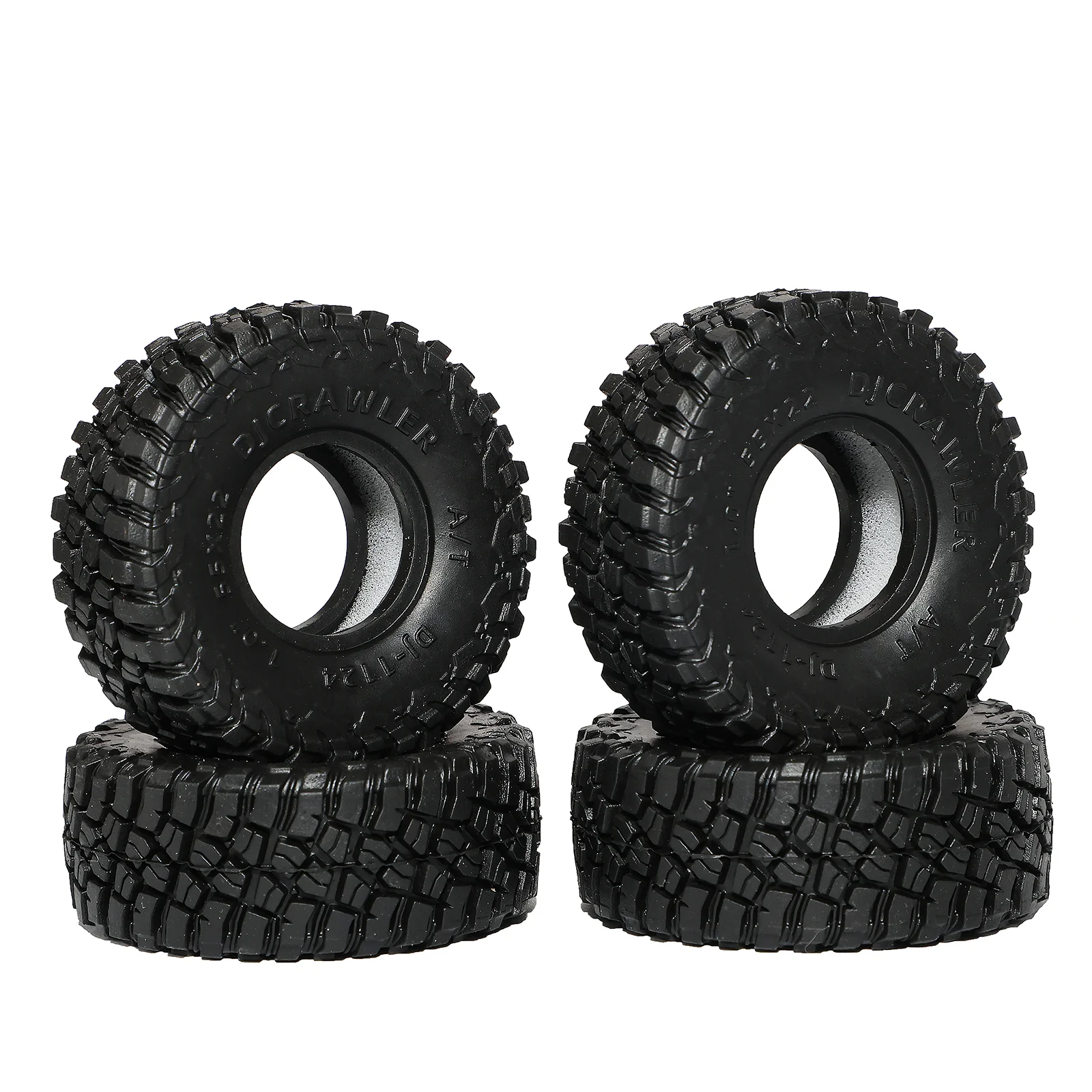 Pneu d'escalade en caoutchouc butyle pour AXIAL SCX24 1/24 FMS FCX24, 1 pouce, tout Terrain, avec éponge de revêtement, pièce de mise à niveau, DJ 90081