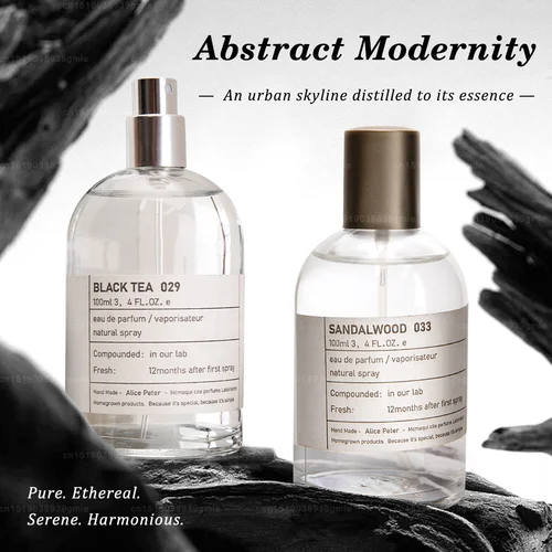 Perfume De laboratorio De 100Ml, fragancia ligera duradera De bergamota De sándalo, Perfumes De Colonia frescos para mujer, té negro Woody Unisex, Eau De