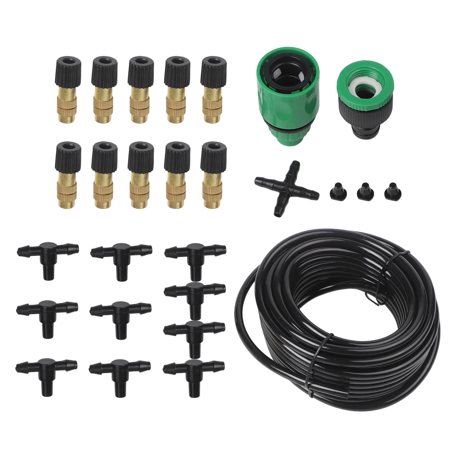 Adjustable Drip Irrigation Kit Automatic Irrigation System Brass Spray Nozzles Automatic Watering Drippers Misting Watering Kits