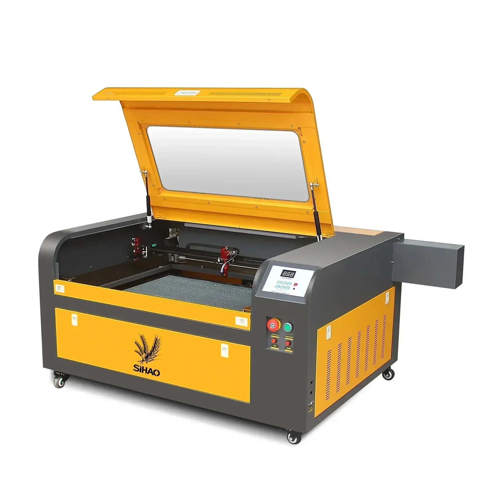 

SIHAO 50 Вт 60 Вт 80 Вт 100 Вт CO2 лазерный гравировальный и режущий станок двухканальный гравировальный инструмент Многофункциональный станок для лазерной резки