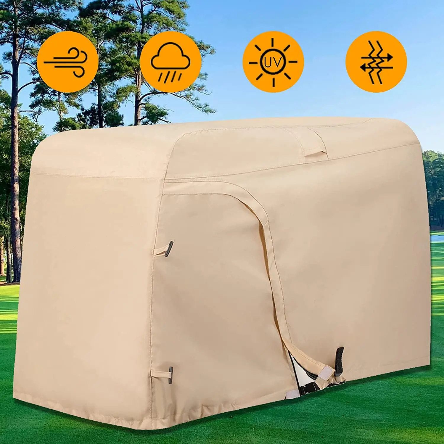 

Golf Cover Supplies Golf Rainproof Sunscreen Thickened Protective Cover Dust Cover Wuzhou Bank Business Gift