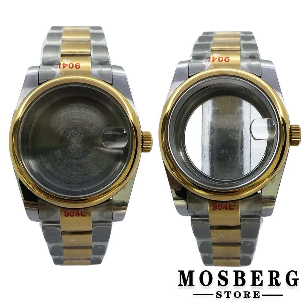 

36mm 39mm Watch Case Solid Stainless Steel Sapphire Glass For NH35 NH36 ETA2824 2836 Miyota8215 8205 821A PT5000 ST2130 Movement