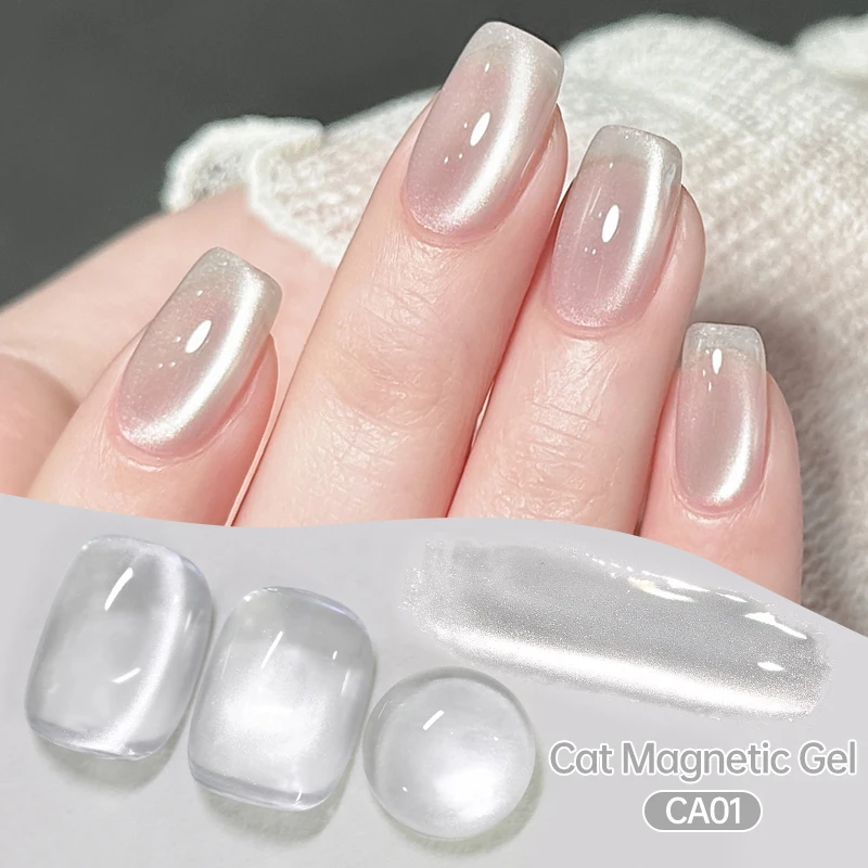 UR SUGAR Moonlight Cat Smalto gel magnetico per unghie Glitter Rosa Argento Semi permanente San Valentino Soak Off Vernice gel UV/LED