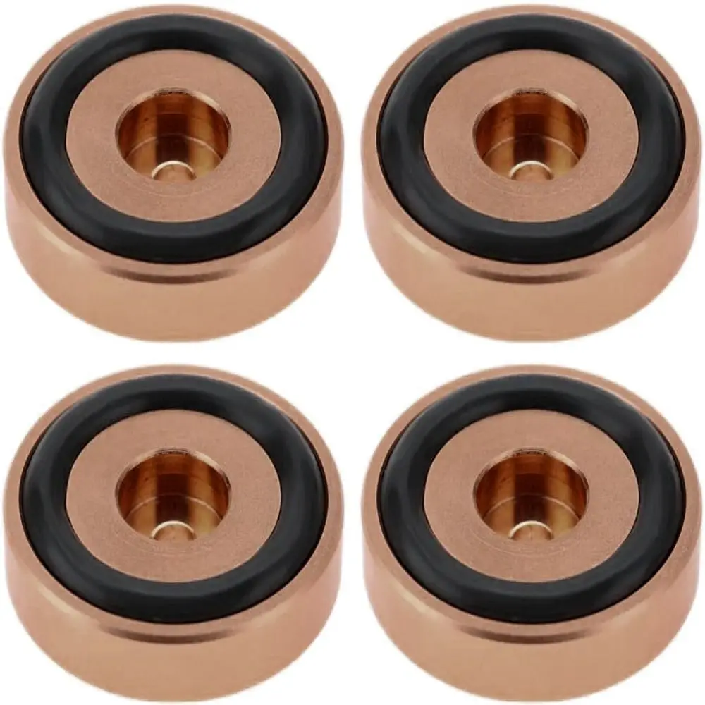 Durable Gold Cutting Board Feet 40 * 10mm Aluminium Alloy Anti Vibration Feet Amplifier Feet Kitchen Blocks