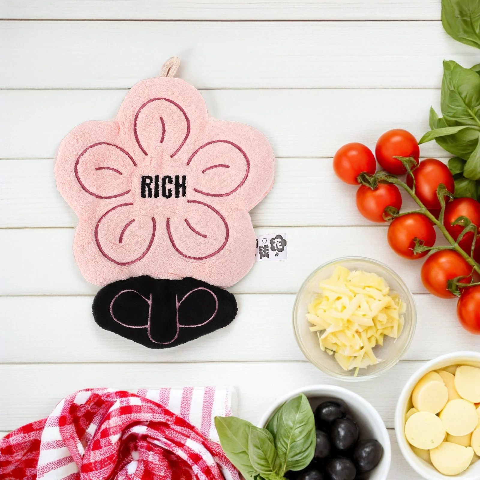 

Absorbent Hand Towel for Bathroom Cute Decorative Hanging Chenille Towels Dry for Kitchen Rv Home Use