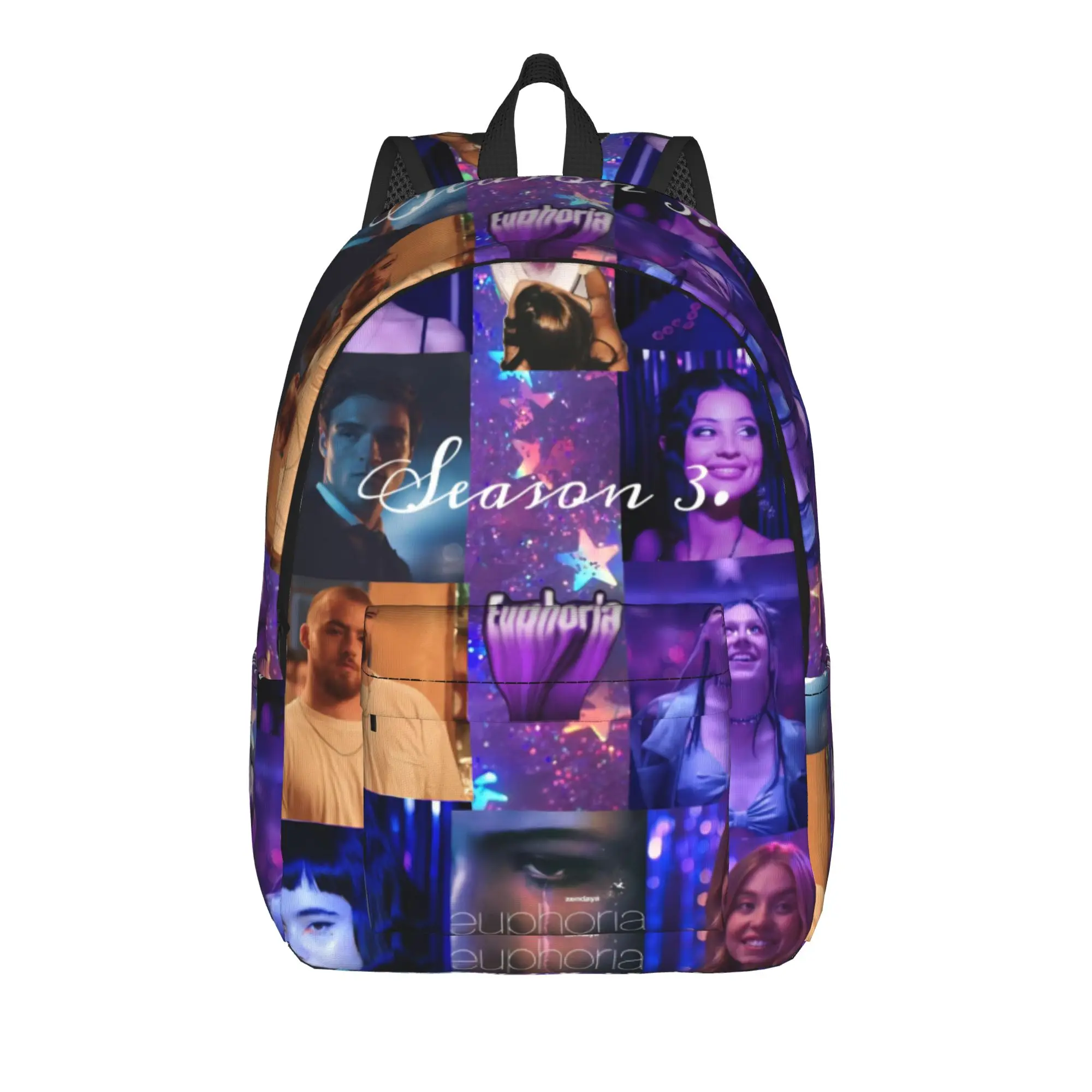 Euphorias Season 3 Sac à dos pour hommes et femmes, sac à dos de mode pour lycée, randonnée, voyage, sac à bandoulière pour collège, extérieur