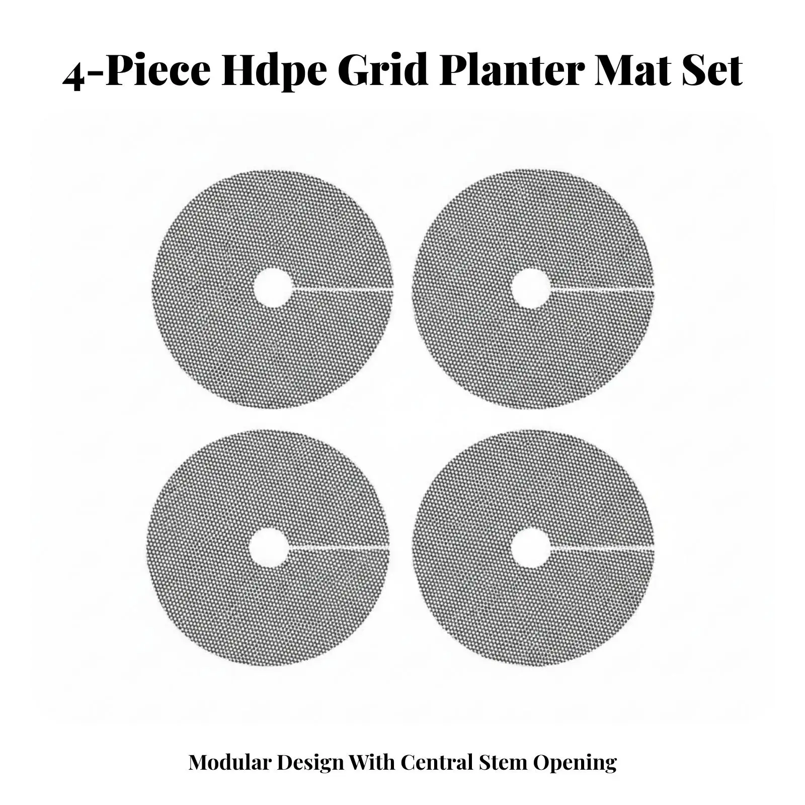Soil Guard Pad for Potted Plants Round Mesh Cover 40cm Polyethylene Liner Deter Digging for Wall Pot Plant Holder