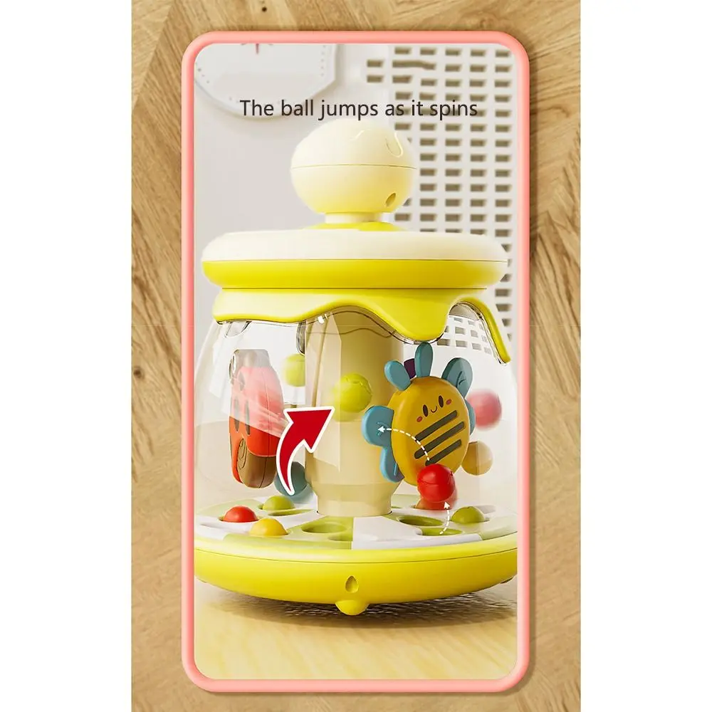 

Portable Children's Insect Spinning Toy Learn Cause Effect Exercise Coordination Skills Baby Pressing Jumping Ball Toy Anti-fall